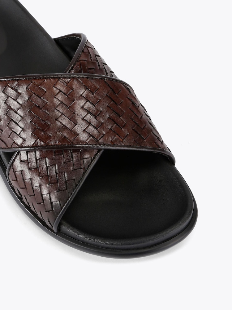 KG Kurt Geiger Rome Weave Brown Sandals - Image 5 of 5 KG Kurt Geiger Rome Weave Brown Sandals - Image 5 of 5