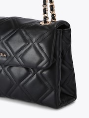 Carvela Black Small Rosa Chain Shoulder Bag - Image 6 of 6