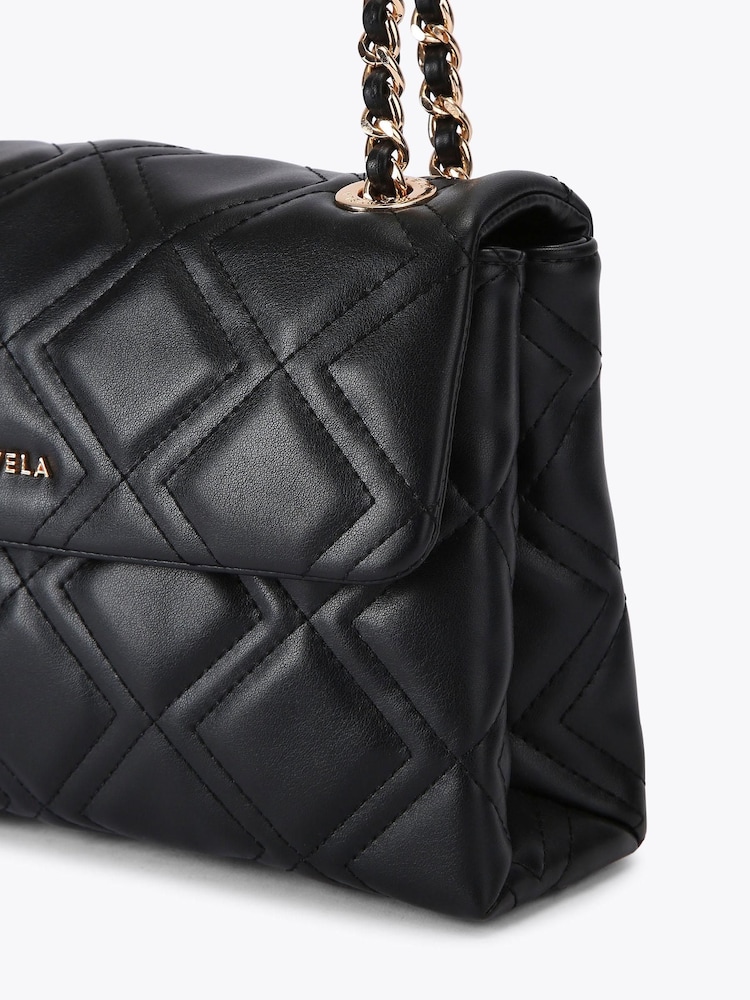 Carvela Black Small Rosa Chain Shoulder Bag - Image 6 of 6 Carvela Black Small Rosa Chain Shoulder Bag - Image 6 of 6