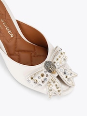Kurt Geiger London Belgravia Stud Bow Mule Sandals - Image 4 of 4