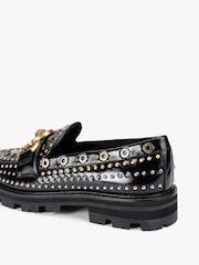 Kurt Geiger London Mansion Stud Loafer Black Shoes - Image 5 of 5
