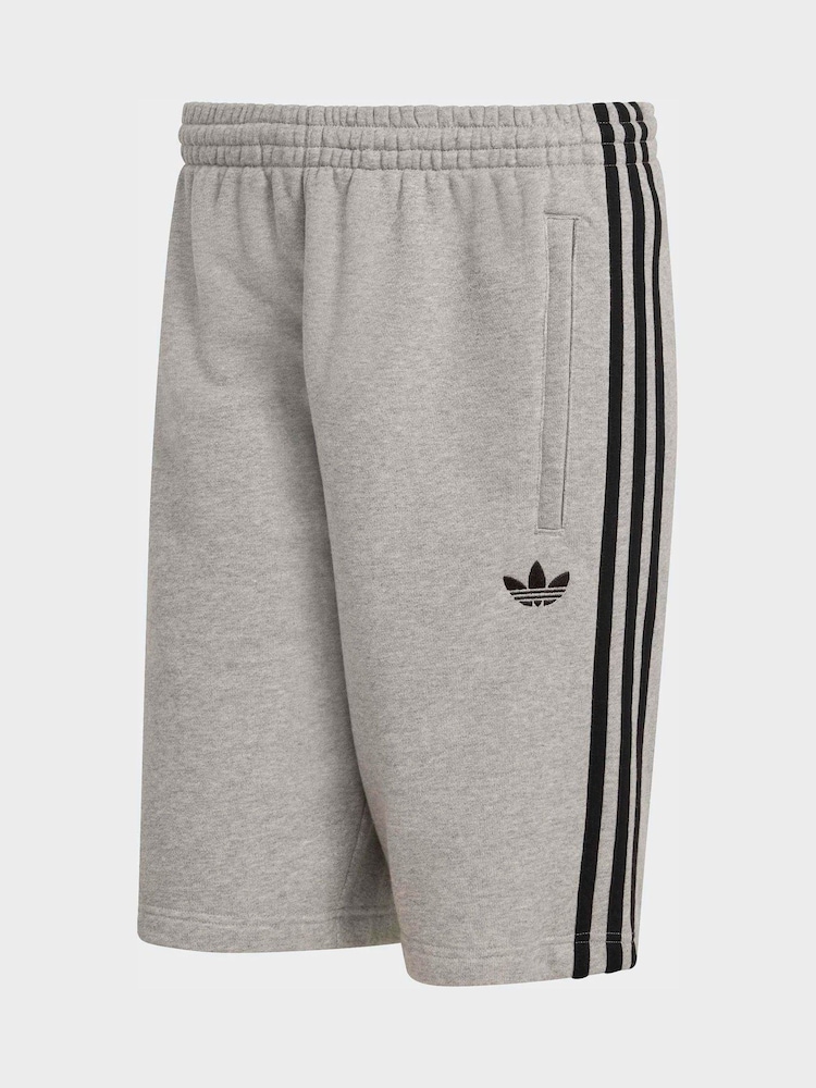 Grå - adidas Originals 3 Randiga Shorts - Bild 6 av 6