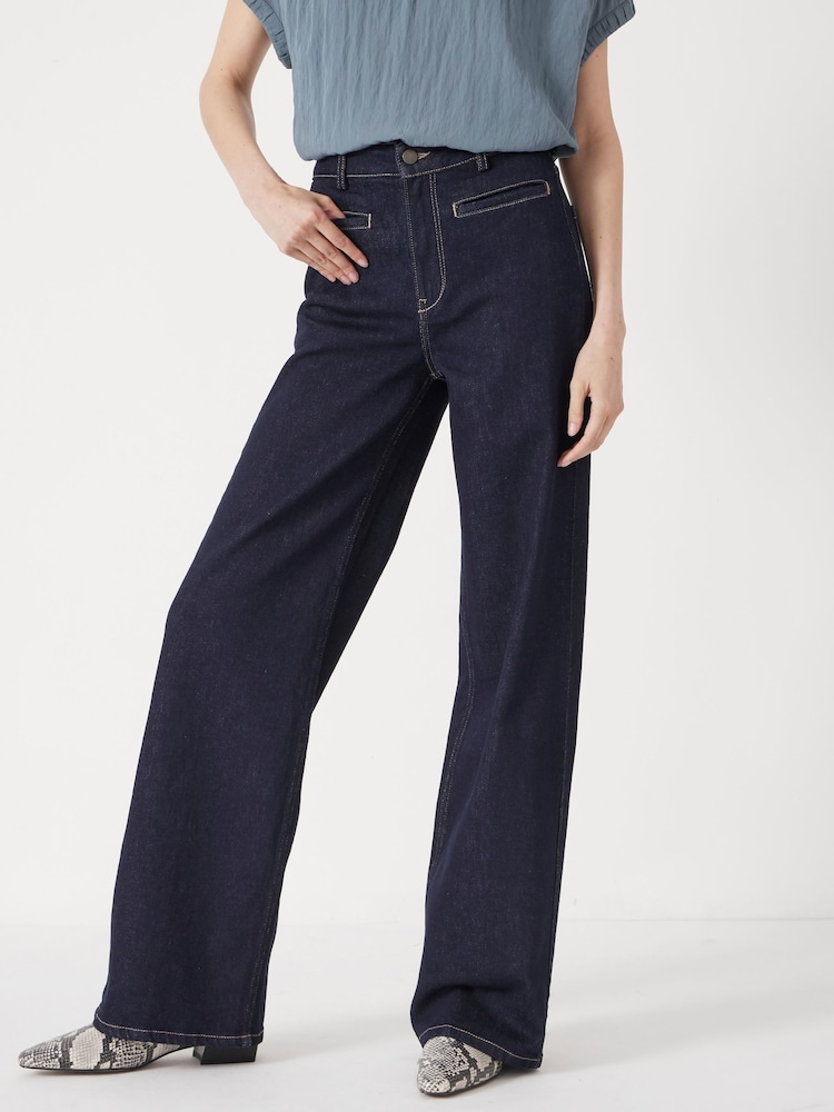 Azul - Calça jeans boca de sino Hush Rowan com bolso embutido - Imagem 1 de 6