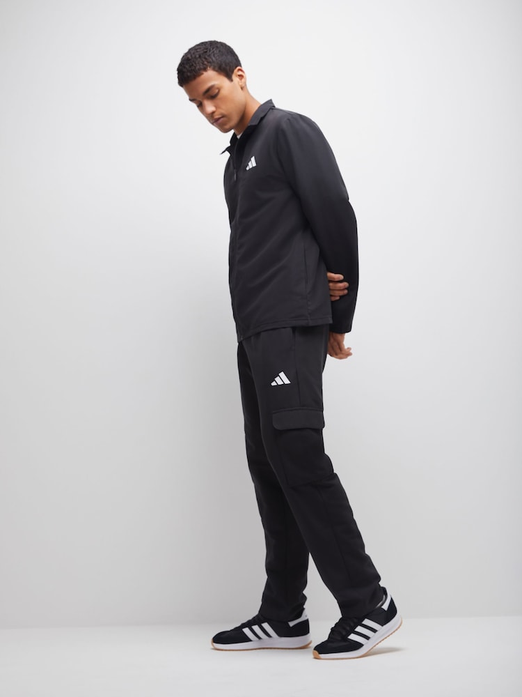 adidas Black Sportswear Woven Cargo Tracksuit - Image 1 of 6