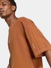 adidas Brown All SZN Washed 100% Cotton T-Shirt - Image 4 of 6