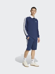 Albastru - Pantaloni scurți cu 3 dungi adidas Originals - Imaginea 3 din 6