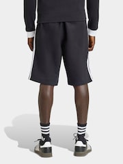 adidas Originals Black 3 Stripes Shorts - Image 2 of 6