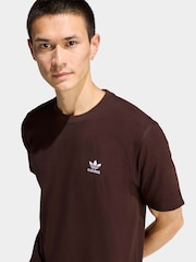 adidas Originals Dark Brown Trefoil Essentials T-Shirt - Image 4 of 6