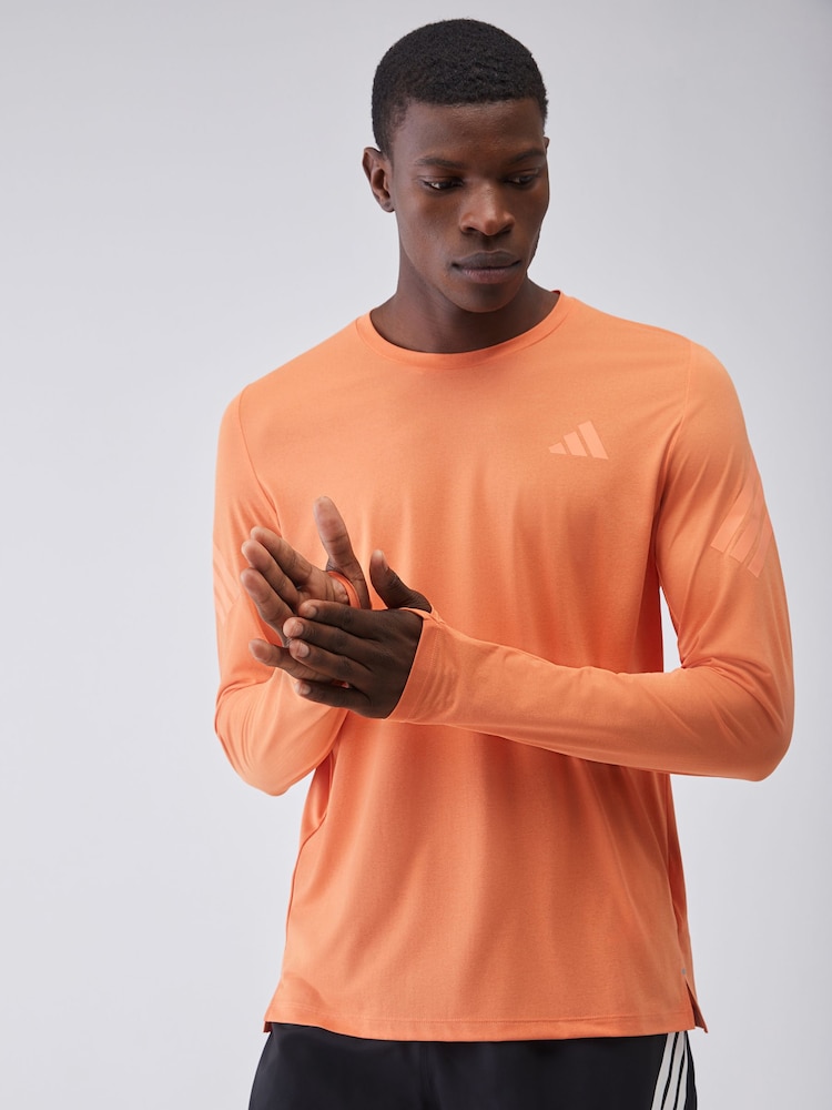 adidas Orange adi365 Climacool LS T-Shirt - Image 1 of 4