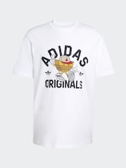 adidas Originals White Trefoil Series Character T-Shirt - Image 6 of 6