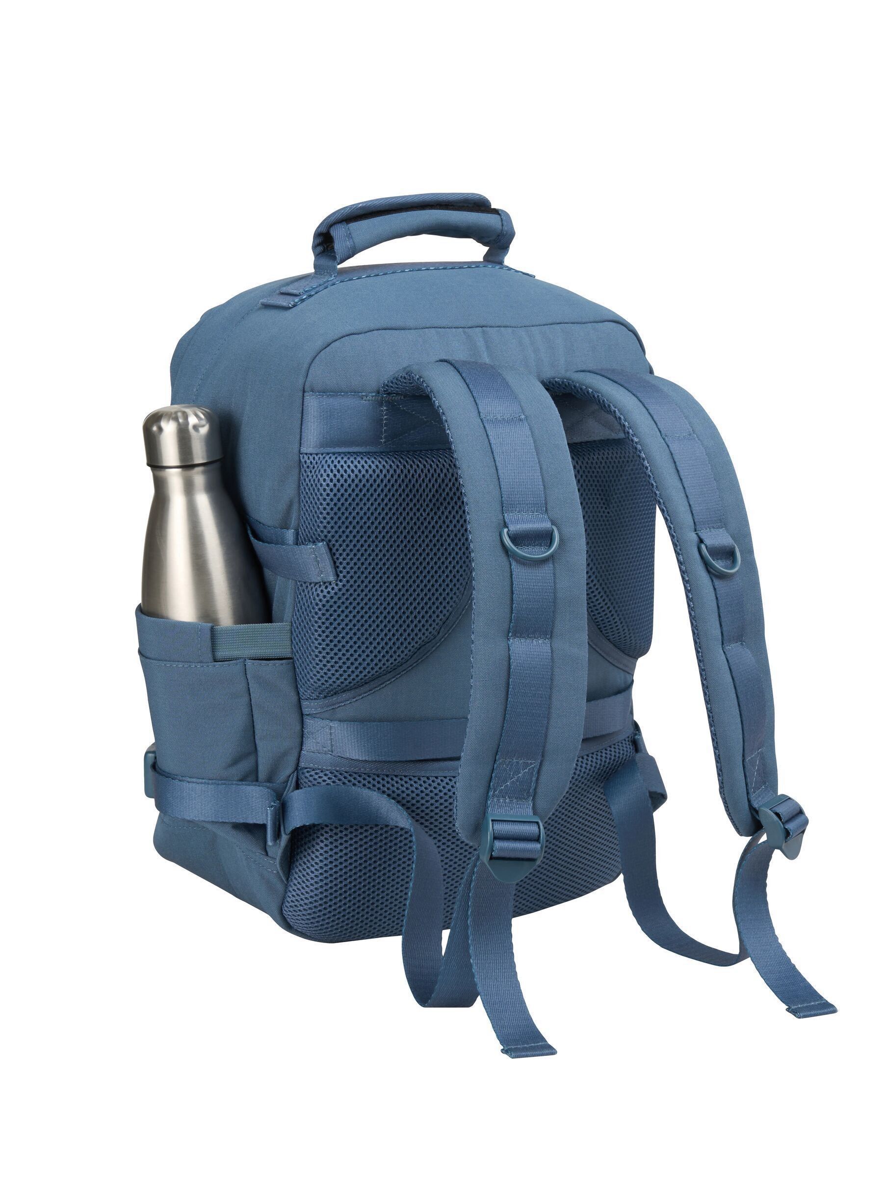 Buy Cabin Max Blue Chrome Metz Underseat Personal Item Backpack