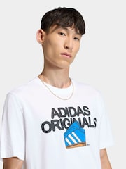 adidas Originals White Franchise T-Shirt - Image 4 of 6