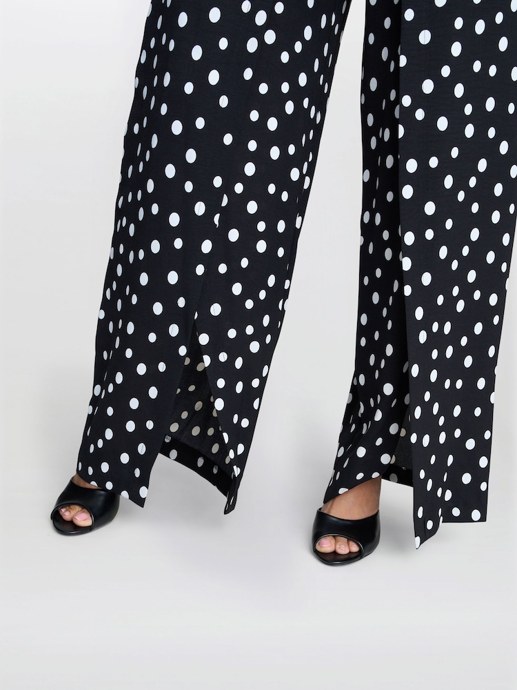 Gina Bacconi Jolie Spot Black Jumpsuit - Image 4 of 6