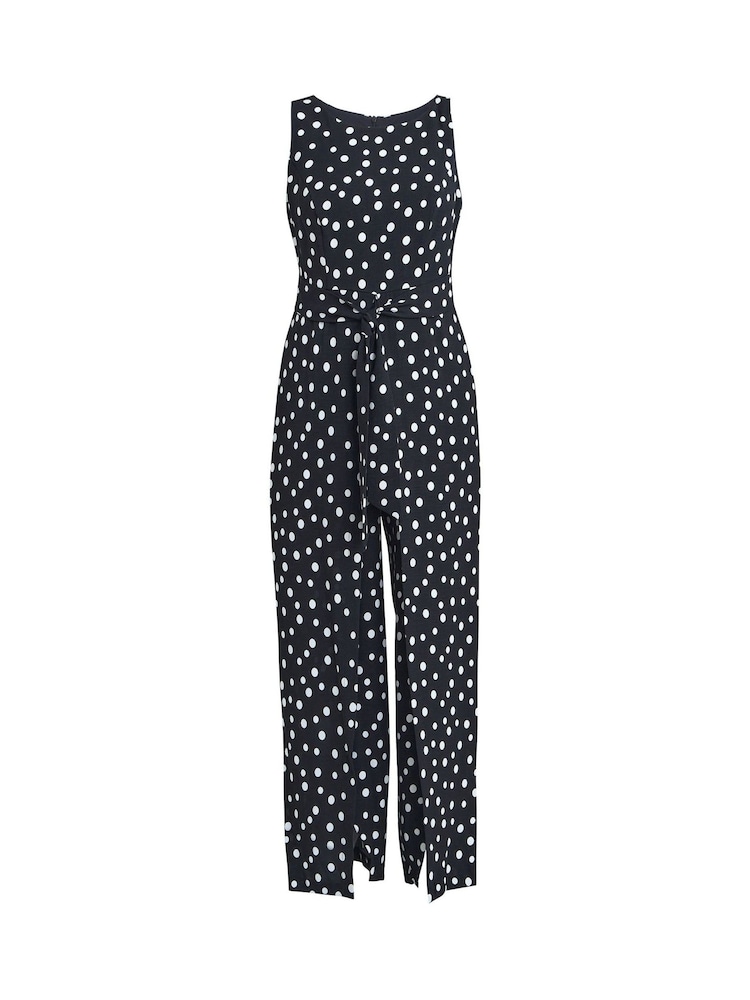 Gina Bacconi Jolie Spot Black Jumpsuit - Image 6 of 6