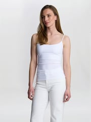 Gina Bacconi White Vest With Bra Shelf - Image 1 of 4