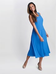 Gina Bacconi Blue Adele Soutache Lace Jacket With Chiffon Dress - Image 6 of 6