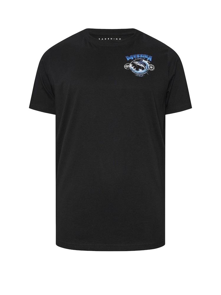 BadRhino Big & Tall Black Messina T-Shirt - Image 1 of 2