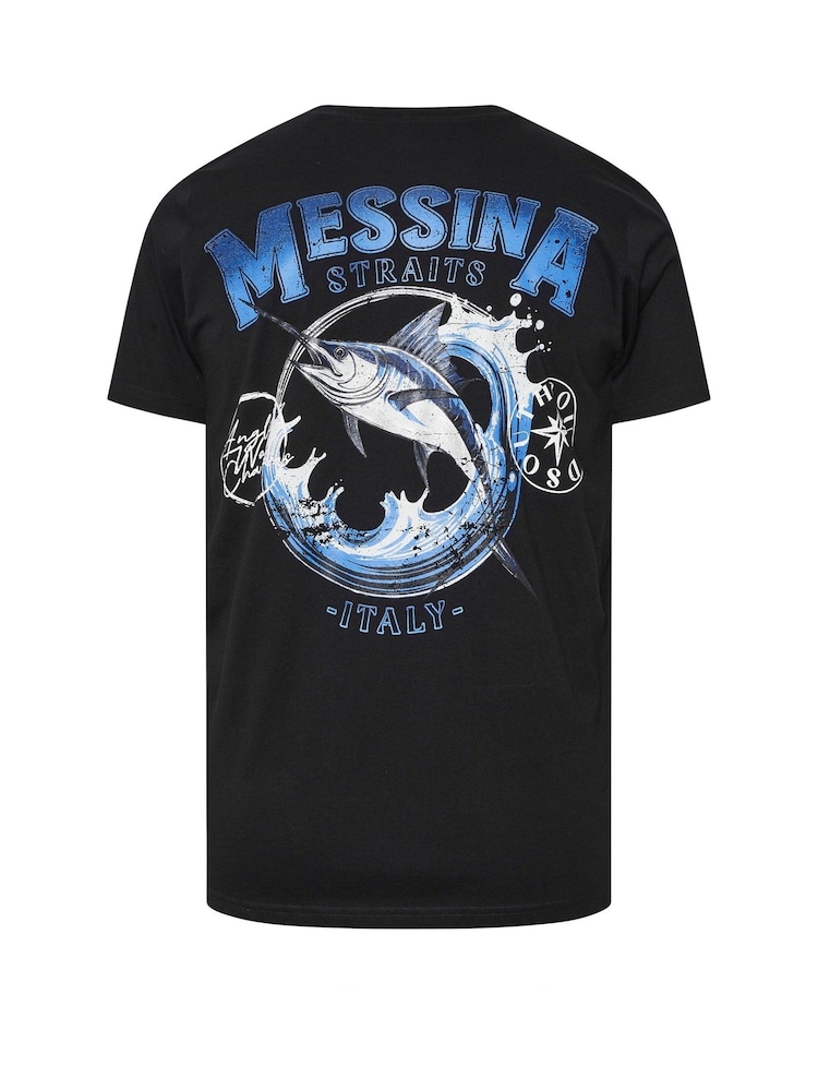 BadRhino Big & Tall Black Messina T-Shirt - Image 2 of 2