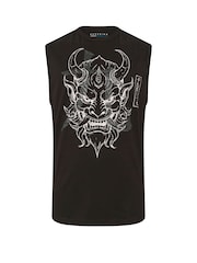 BadRhino Big & Tall Black Japanese Demon Muscle Vest - Image 1 of 2