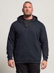 BadRhino Big & Tall Blue Zip Through Hoodie - Image 1 of 6
