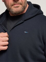 BadRhino Big & Tall Blue Zip Through Hoodie - Image 4 of 6
