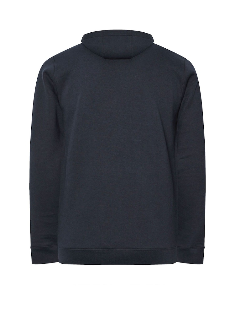 BadRhino Big & Tall Blue Zip Through Hoodie - Image 6 of 6 BadRhino Big & Tall Blue Zip Through Hoodie - Image 6 of 6