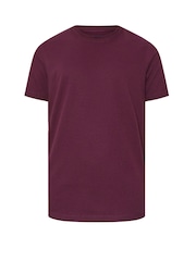 أحمر - BadRhino Big & Tall Ottoman Textured T-Shirt - صورة 1 من 2