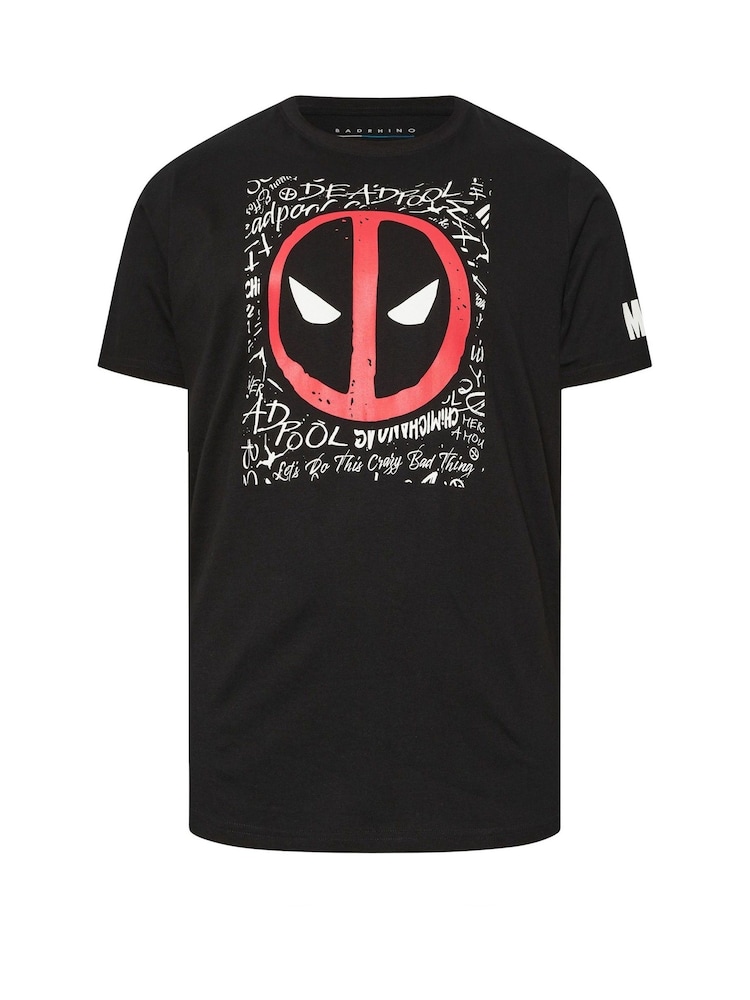 BadRhino Big & Tall Black Deadpool T-Shirt - Image 1 of 2