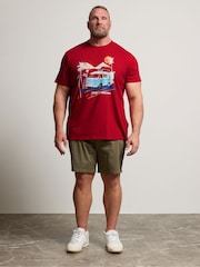 BadRhino Big & Tall Red Camper T-Shirt - Image 2 of 7