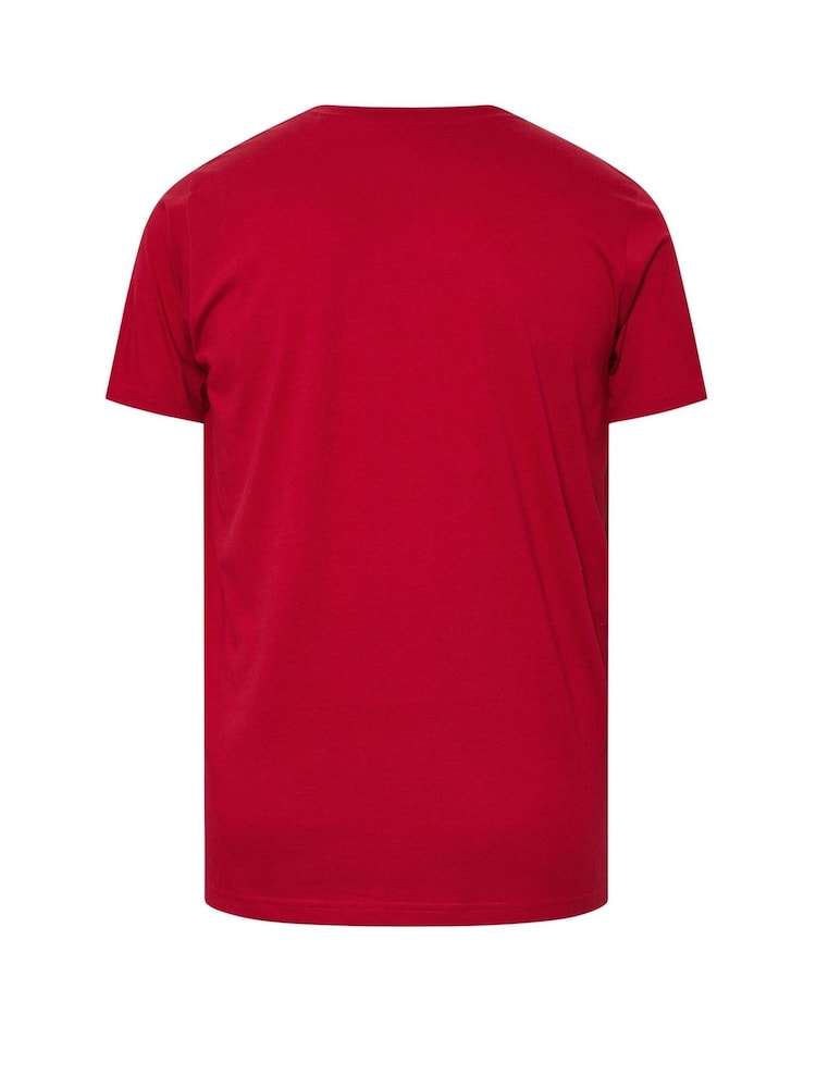 BadRhino Big & Tall Red Camper T-Shirt - Image 7 of 7