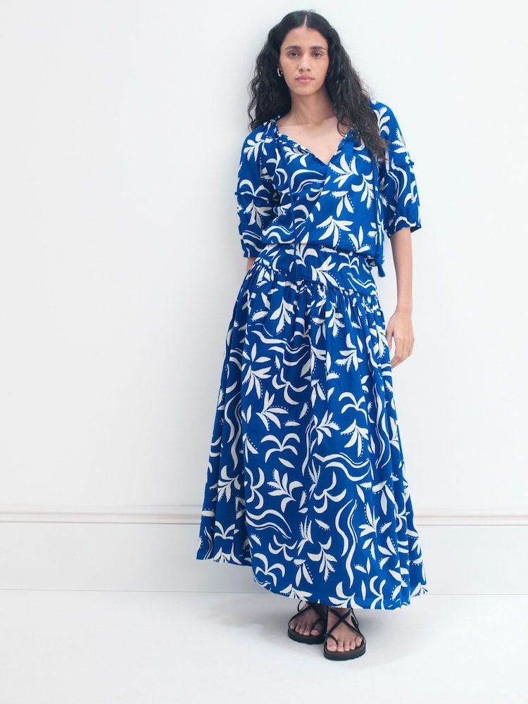 Hush Printed Balloon Sleeve Blouse - Imagem 1 de 6