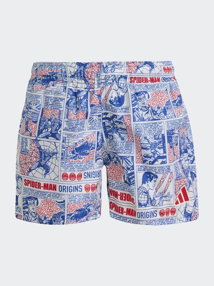 adidas Blue Marvel Spider-Man Rashguard Swim Shorts - Image 1 of 5