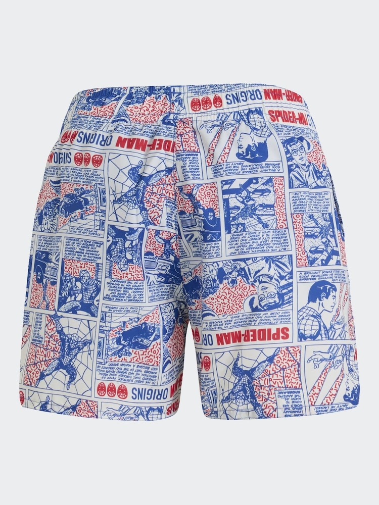 adidas Blue Marvel Spider-Man Rashguard Swim Shorts - Image 2 of 5