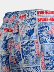 adidas Blue Marvel Spider-Man Rashguard Swim Shorts - Image 4 of 5