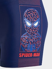 adidas Blue Marvel Spider-Man Rashguard Swim Shorts - Image 3 of 5