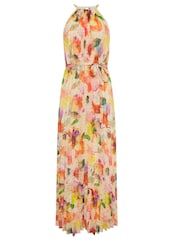 Star by Julien MacDonald Orange Pleated Halter Dress - Image 1 of 1