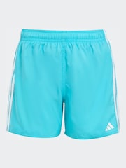 adidas Green 3-Stripes Kids Swim Shorts - Image 1 of 5