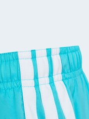 adidas Green 3-Stripes Kids Swim Shorts - Image 3 of 5