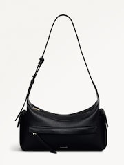 Radley Small The Fitzrovia Zip Top Shoulder Black Bag - Image 1 of 4