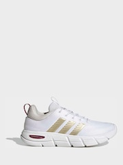 adidas White Cloudfoam Flex Elastic Laces Trainers - Image 1 of 9