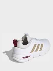 adidas White Cloudfoam Flex Elastic Laces Trainers - Image 4 of 9