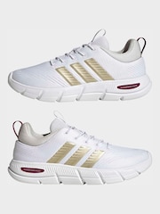 adidas White Cloudfoam Flex Elastic Laces Trainers - Image 5 of 9