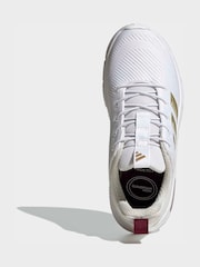 adidas White Cloudfoam Flex Elastic Laces Trainers - Image 6 of 9