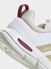 adidas White Cloudfoam Flex Elastic Laces Trainers - Image 8 of 9