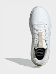 adidas White Cloudfoam Flex Laces Trainers - Image 6 of 9