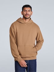 Natural - Animal Mens Icon Drop Shoulder Hoodie - Imagem 1 de 4