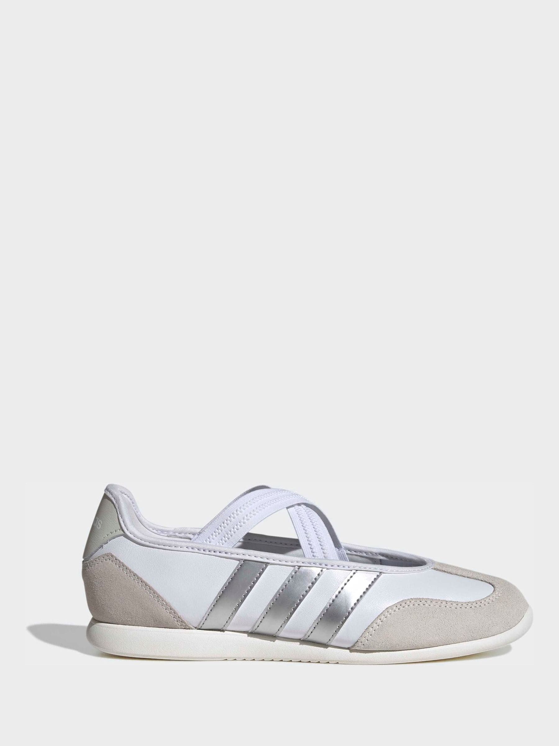 Cumpără Alb - adidas Barreda Mary Jane Ballet Trainers from Next