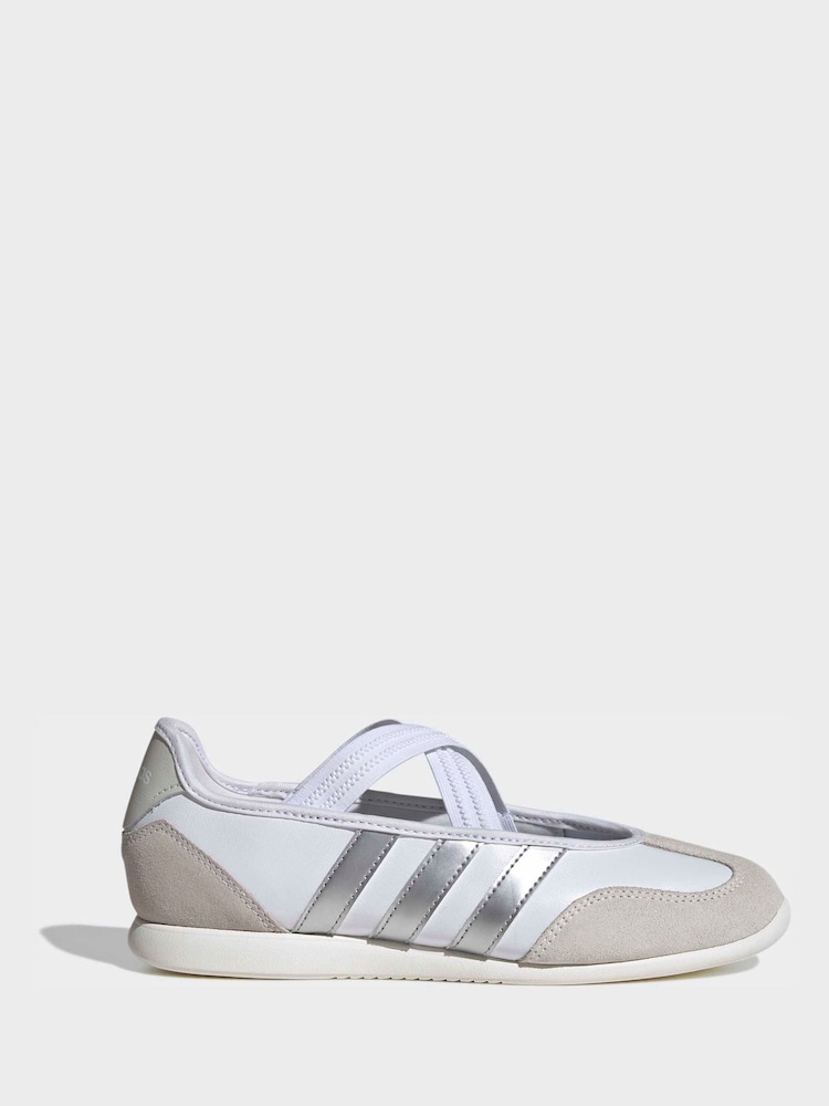 adidas White Barreda Mary Jane Trainers - Image 1 of 9