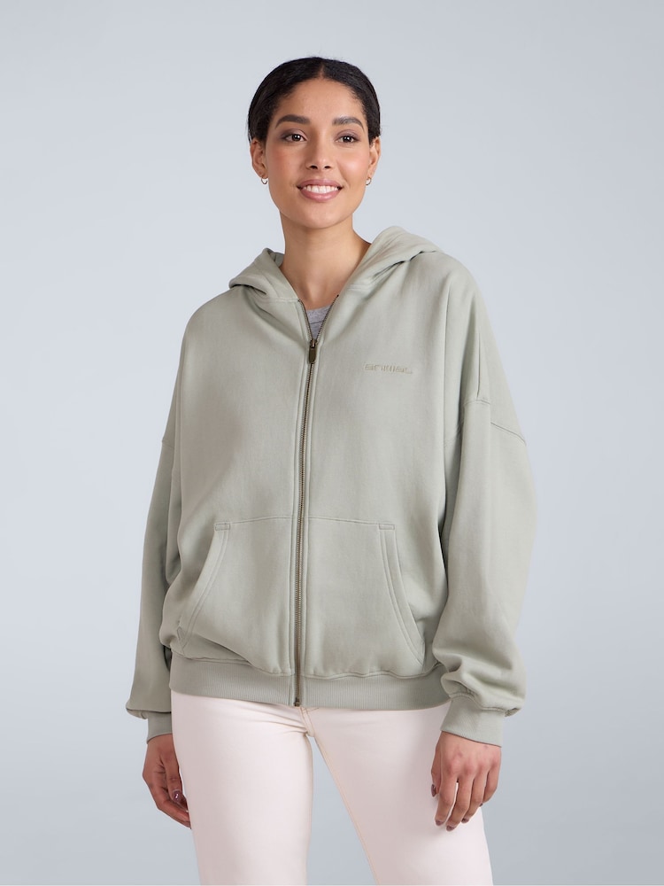 Animal Green Womens Idol Zip Through Hoodie - Image 1 of 10