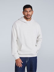 Animal White Mens Icon Drop Shoulder Hoodie - Image 1 of 4